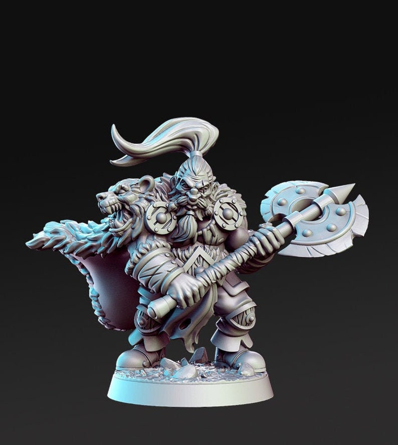 d&d dwarf fighter miniature