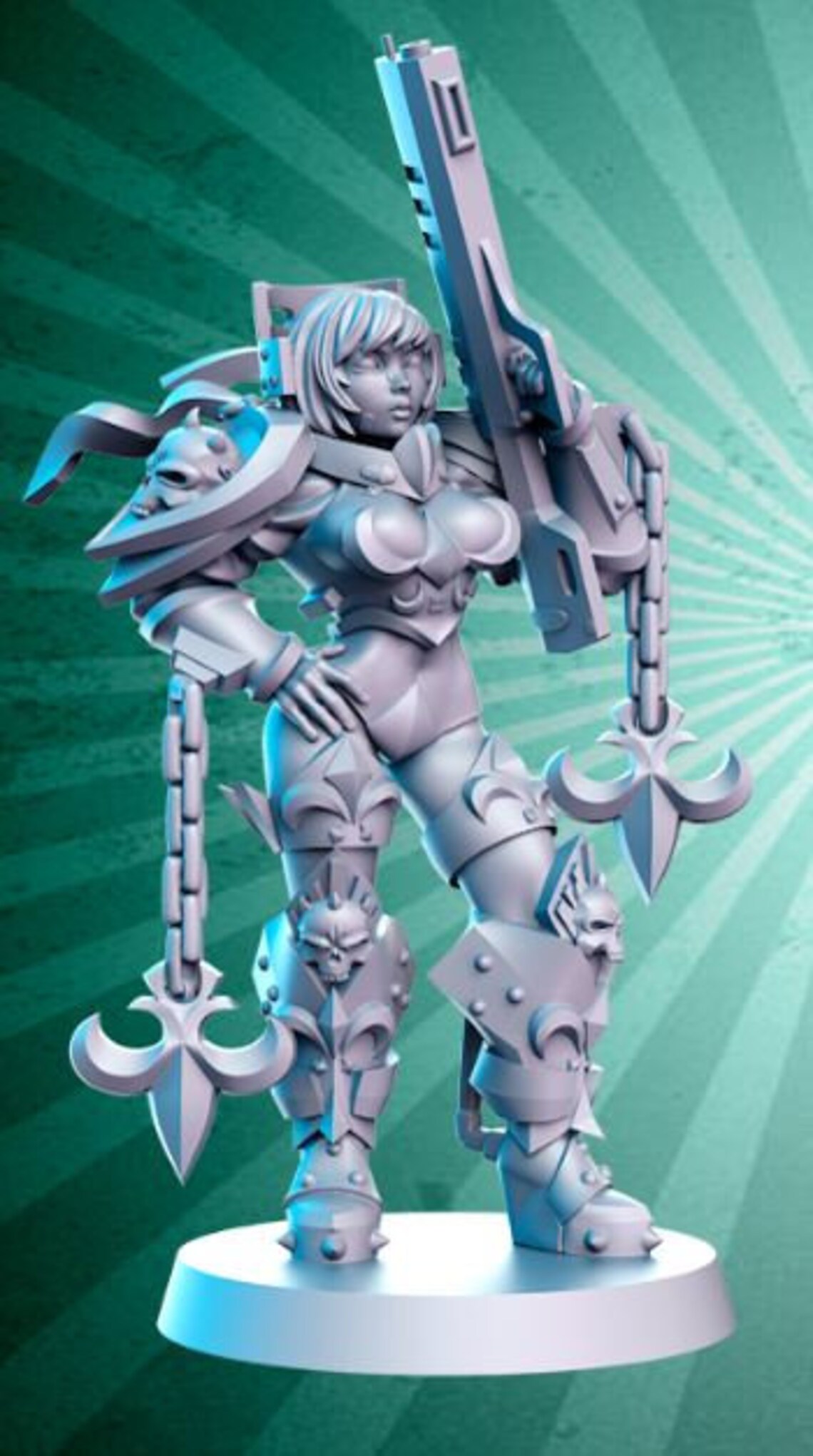 Battle Sisters Dnd Miniature Battle Nuns Miniatures for Etsy