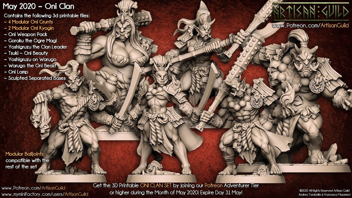 Oni Grunt - Miniatura Fantasy 28/32mm Per D&D E Giochi Da Tavolo