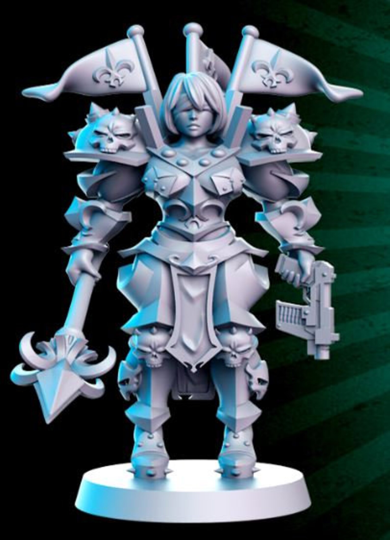 Battle Sisters Dnd Miniature Battle Nuns Miniatures for Etsy