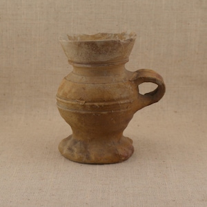 ORIGINAL  Medieval German Siegburg Stoneware Mug circa 1425