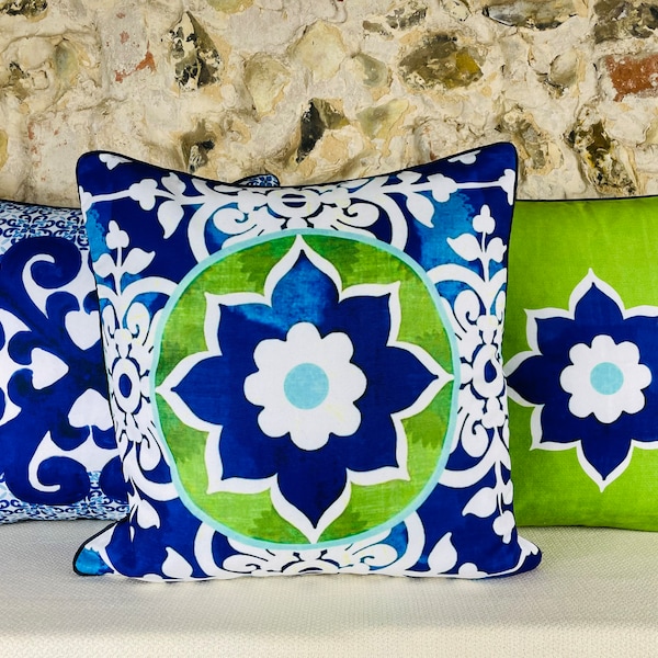 Mediterranean Style Cushion Covers | Decorative Cushion Cover | Boho Pillow Covers | Colourful Cushion Cover | Housewarming / Christmas Gift