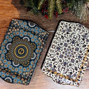 TWIN PACK of TRAYS with Gift Box | Turkish Moroccan Mediterranean Persian design pattern Trays / Housewarming Gift  / Christmas Gifts