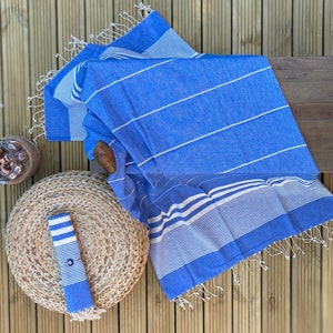 TURKISH TOWEL 100% COTTON Hammam Towel Bridesmaid Gifts Peshtemal Towel Beach , Pool Towel Scarf Throw Shawl Gifts for Her image 2