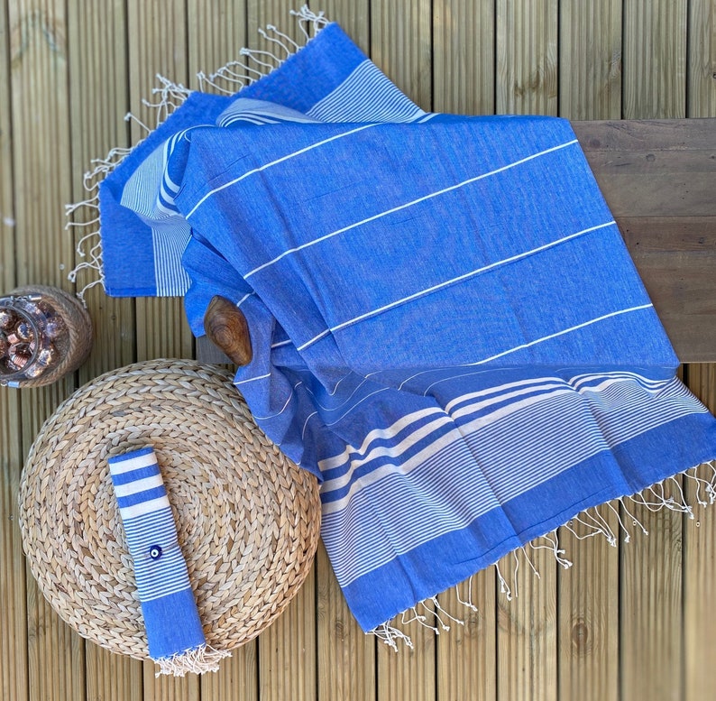 TURKISH TOWEL 100% COTTON Hammam Towel Bridesmaid Gifts Peshtemal Towel Beach , Pool Towel Scarf Throw Shawl Gifts for Her image 2