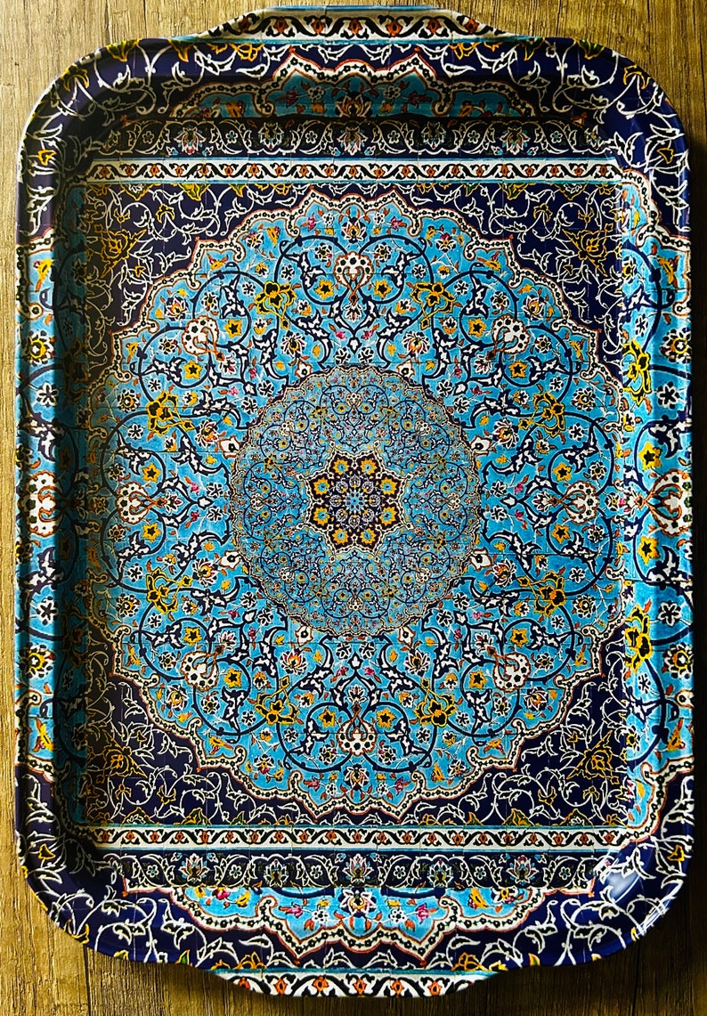 GRANDS PLATEAUX : Café Plateau à thé Motif turc/méditerranéen de Totally Turkish Meilleur CADEAU Cadeau de pendaison de crémaillère Cadeau de Noël MARRAKESH