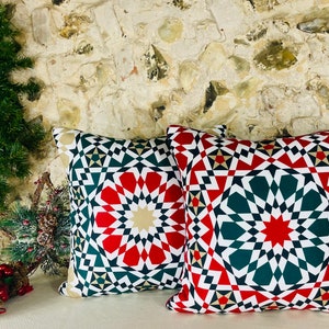 Chritsmas Edition Cushion Covers | Decorative Christmas Pattern Cushion Cover | Boho Pillow Covers | | Housewarming / Christmas Gift