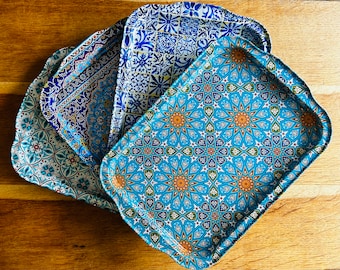 GROTE TRAYS: Koffie-/theeblad - Turks/mediterraan ontwerppatroon van Totally Turkish - Beste cadeau | Inwijdingsfeest cadeau | Kerstcadeau