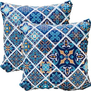 Mediterranean Inspired Cushion Covers | Decorative Cushion Cover | Boho Pillow Covers | Colourful Cushion Cover |  Housewarming Gift