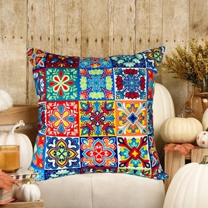Mediterranean Inspired Cushion Covers | Decorative Cushion Cover | Pillow Covers | Colourful Cushion Cover | Christmas GiftS | Housewarming