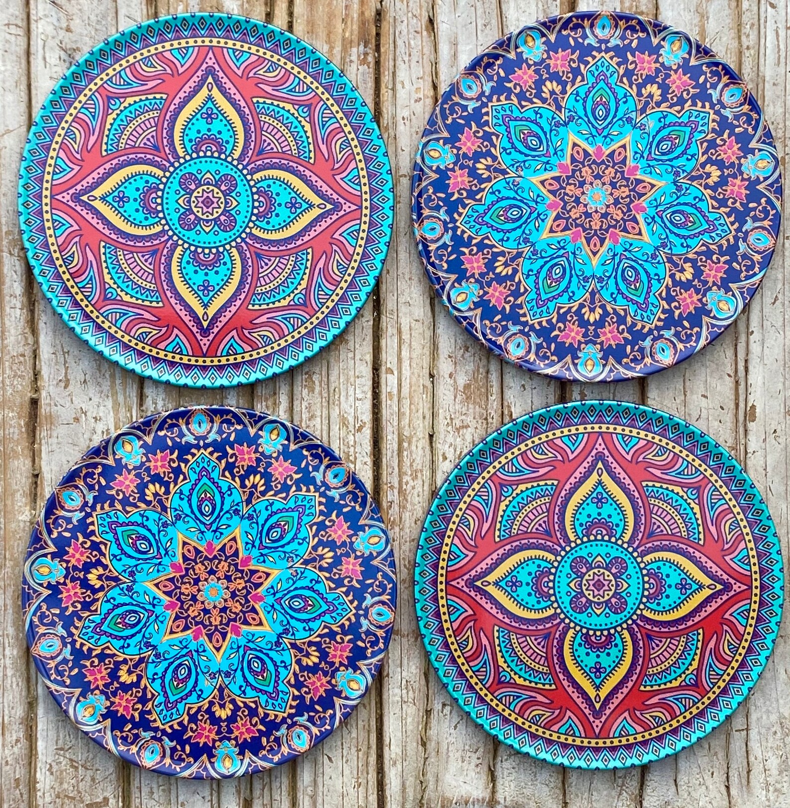 Coasters Set of 4 Coasters Set Turkish Persian Etsy UK