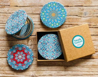 Compact Mirror | Pocket Mirror Woman’s  / Ladies Cosmetic, Makeup, Hand Mirror including magnification with Box Gift | Christmas Gifts