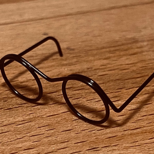 Miniatur Brille für Wichtel - aus Draht - nur 3cm groß - Freude für Wichtel, Feen, Elfen , Zwerglein  - DIY zum Basteln - Puppenbrille