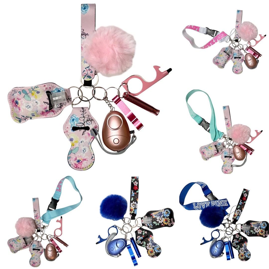 Safety Keychain Set, Protection Keychain for Women, Kids, Teens