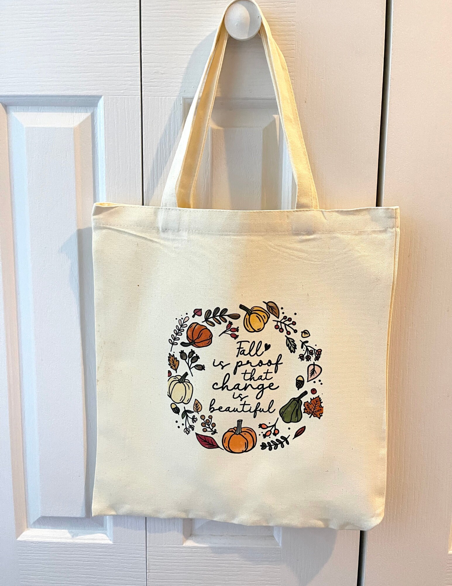 Fall Tote Bag Aesthetic Tote Bag Canvas Tote Bag Autumn Etsy
