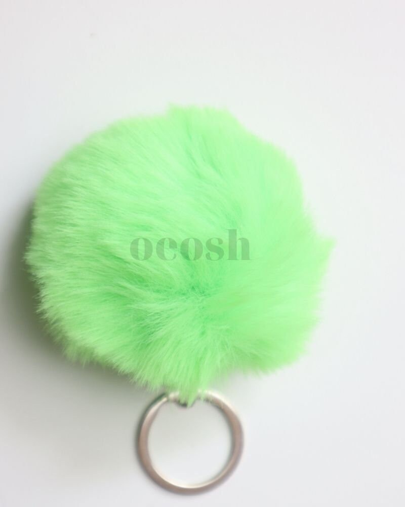 Pom Pom Keychain Etsy