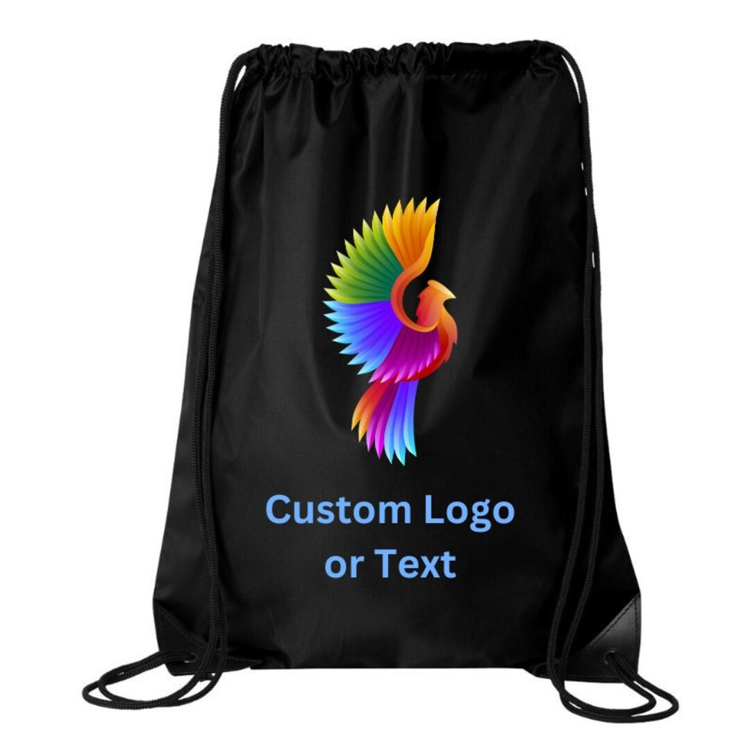 Custom Logo Drawstring Bag, Logo Bags for Business, Drawstring Bag for