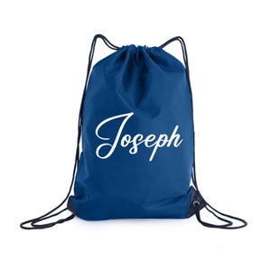 Custom Drawstring Bags, Personalized Name Drawstring Backpack, Lightweight Gym Bag, Yoga Bag, Workout Bag, Cinch Bag, Personalized gift