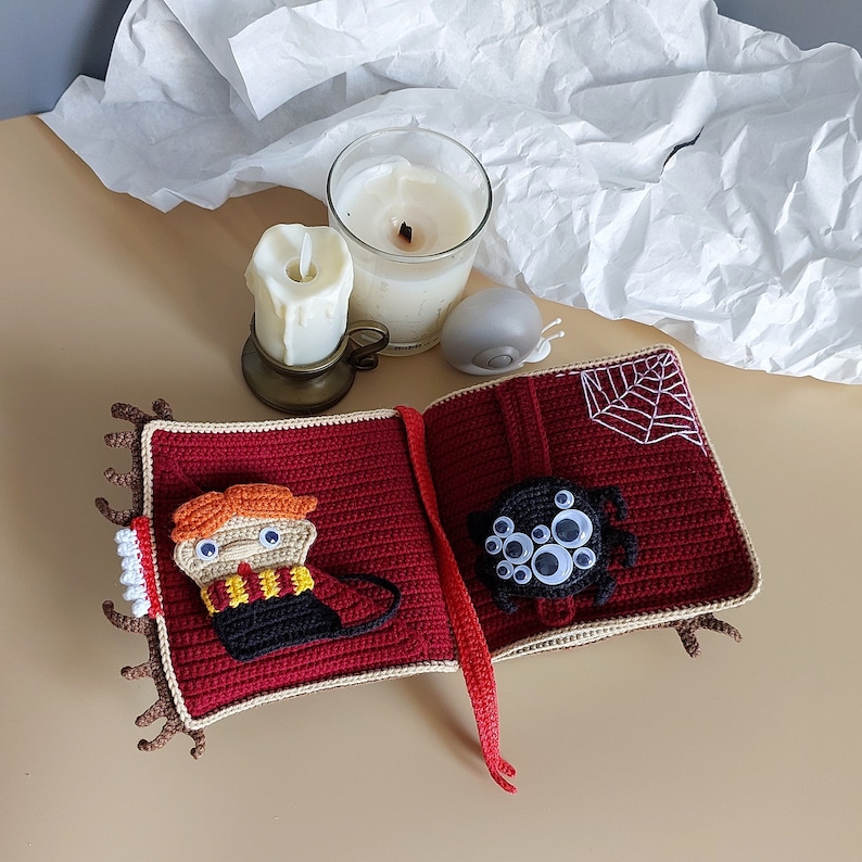 Amigurumi patterns crochet book. Crochet doll: famous wizard, black haired wizard, red-haired wizard. Bild 7