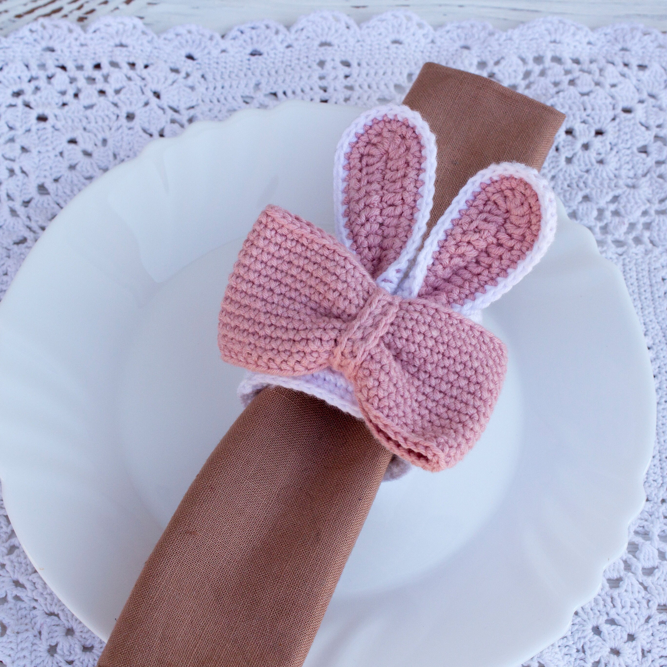 Napkin Holders Crochet PATTERN tablescape Decoreaster Napkin Etsy