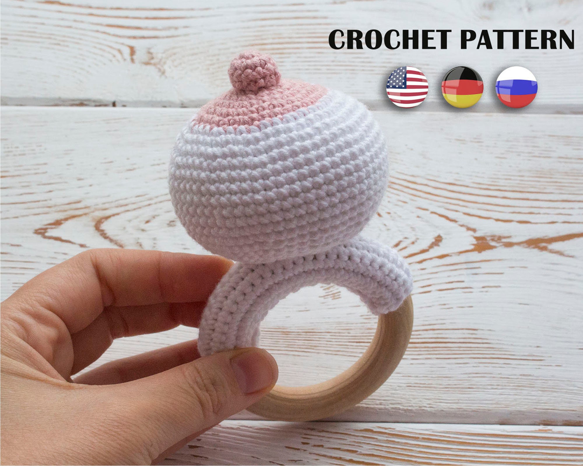 Baby Teether Pattern booby. Newborn Toy Pattern. Eco friendly