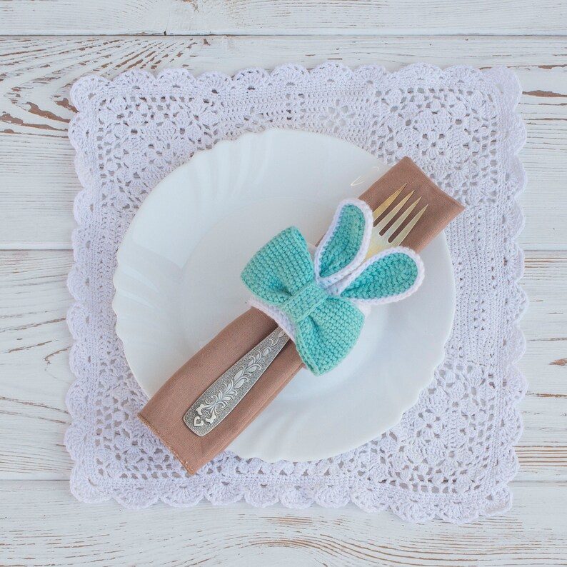 Napkin Holders Crochet PATTERN Tablescape DecorEaster Napkin Etsy