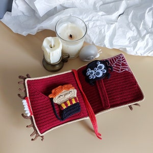 Amigurumi patterns crochet book. Crochet doll: famous wizard, black haired wizard, red-haired wizard. Bild 3