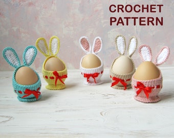 PATTERN Crochet Easter Decor.Coats for Easter Eggs.Cute Rabbit.Pattern,PDF,English,Amigurumi toys.Easter decorations egg.  Mother day gift.