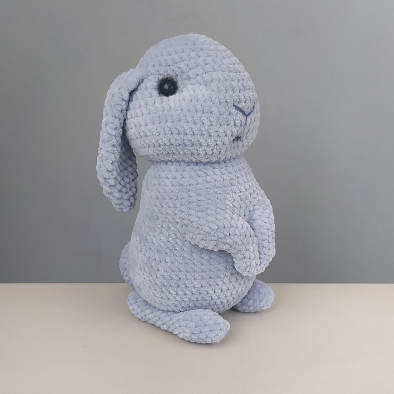 Bunny crochet pattern realistic rabbit amigurumi etsy