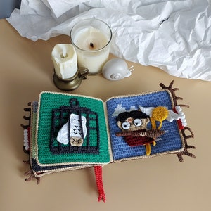 Amigurumi patterns crochet book. Crochet doll: famous wizard, black haired wizard, red-haired wizard. Bild 6