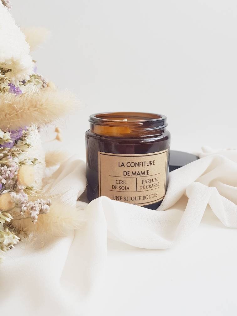 La Confiture de Mamie. Bougie Parfumée Naturelle.