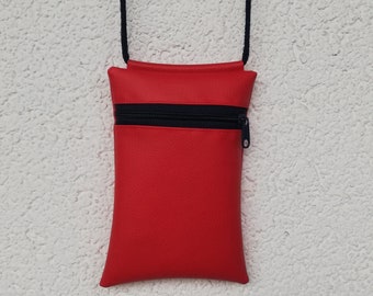 Handytasche zum Umhängen, Kunstleder, Kork, Umhängetasche, Mini Bag