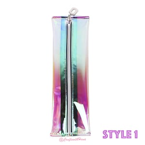 Transparent Iridescent Unicorn Skin Foldable Pouch image 2