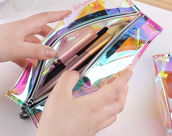 Transparent Iridescent Unicorn Skin Foldable Pouch