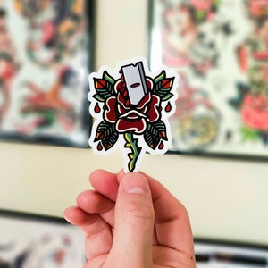 Peaky Blinders Sticker | Tommy Shelby | Arthur Shelby | Traditional Tattoo Art | Cillian Murphy Merch