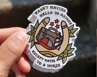 In Bruges Sticker | Traditional Tattoo Flash Art | Colin Farrell | Brendan Gleeson | Filmmaking Art