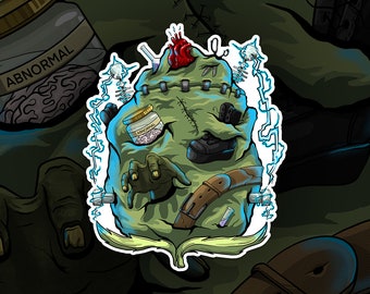 Frankenstein Weed Strain Vinyl Sticker | Stoner 420 Gift