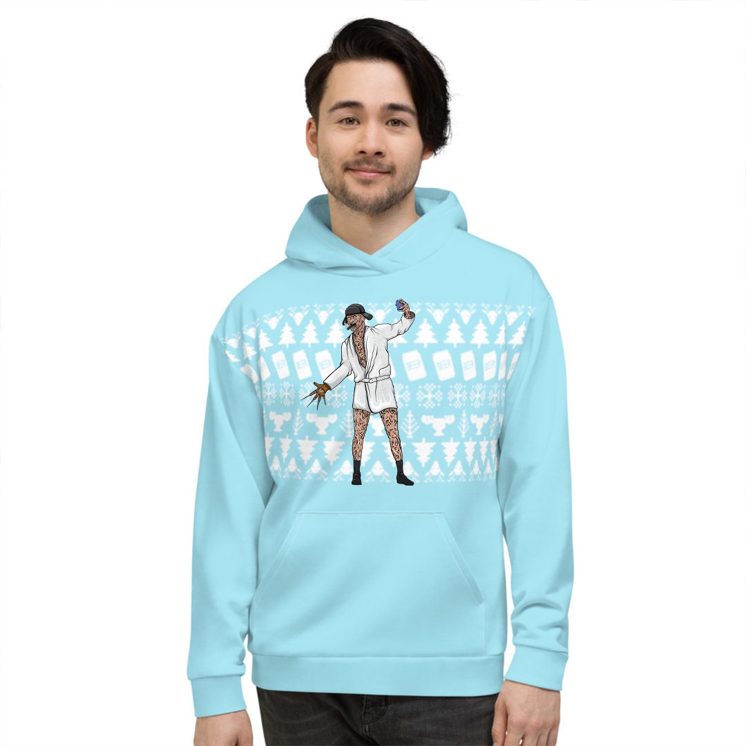 Discover Freddy Krueger | Christmas Vacation on Elm Street | Ugly Christmas Sweater Hoodie | Cousin Eddie | National Lampoon | Christmas Horror Movie