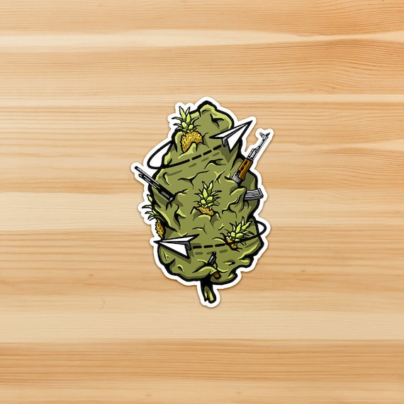 Pineapple Express Marijuana Weed Sticker Marijuana Etsy