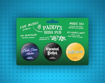 It's Always Sunny in Philadelphia | Band Buttons | Dayman | Golden God | Dennis Reynolds | Charlie Kelly | Mac | Paddys Pub | Danny DeVito