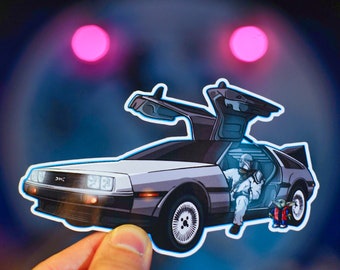 ManDeLorean-vinylsticker | Star Wars Back to the Future-mashup