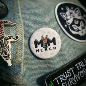Make Your Mark Logo Button | Denim Jackets | Punk Rock | Pins and Sins