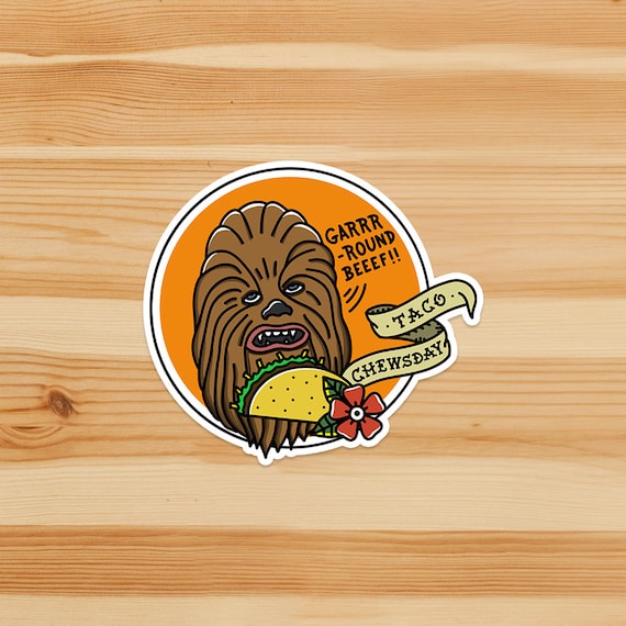 Chewbacca Sticker Chewy Grogu Star Wars The Etsy Chewbacca Sticker Chewy Grogu Star Wars The Etsy