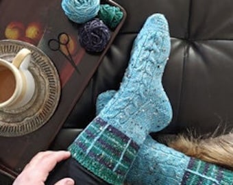 Outlander Socks, Cuff Down Construction, Sock Knitting Pattern