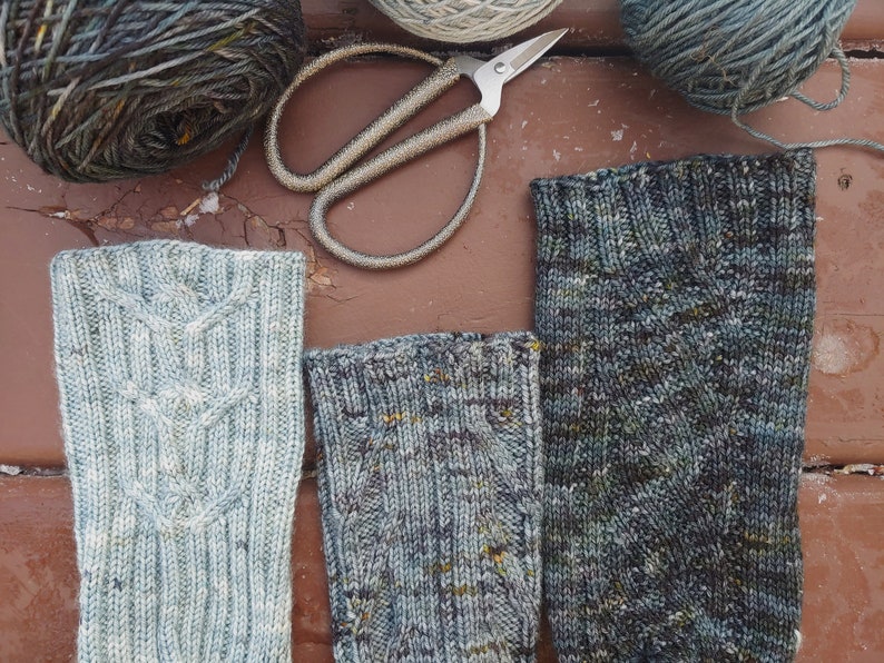 Collezione di calzini Storm Season, costruzione con polsini in basso, modello di calza a maglia immagine 3