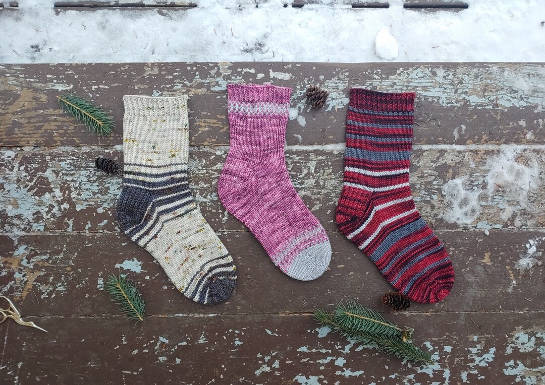 DK Vanilla Plus Sock Collection Toe up Construction Sock - Etsy