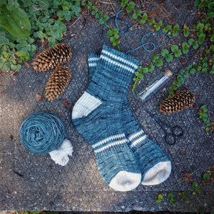 Great Outdoors Lite Sock Collection, Cuff Down construction, knitting pattern image 7
