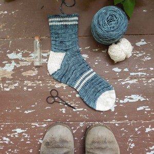 Great Outdoors Lite Sock Collection, Cuff Down construction, knitting pattern image 2