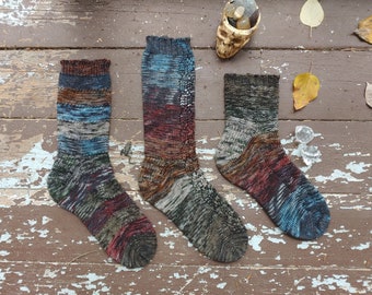 13 nuits de chaussettes effrayantes, revers, modèle de tricot de chaussettes