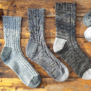 Collection de chaussettes Storm Season, revers, modèle de tricot de chaussettes image 1